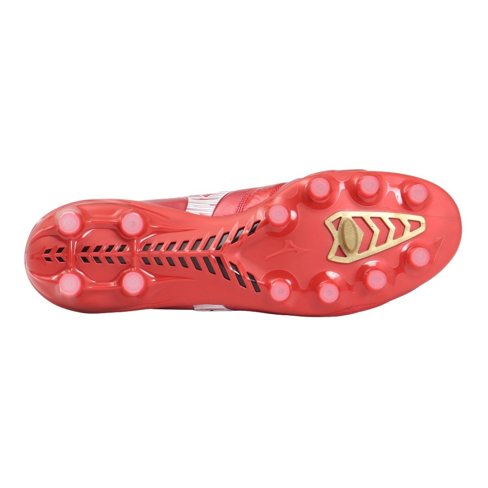ミズノ（MIZUNO）（メンズ、レディース）サッカースパイク 天然芝 土 人工芝グラウンド用 サッカーシューズ モレリアネオ 4 JAPAN 赤 お一人様一点まで P1GA253060