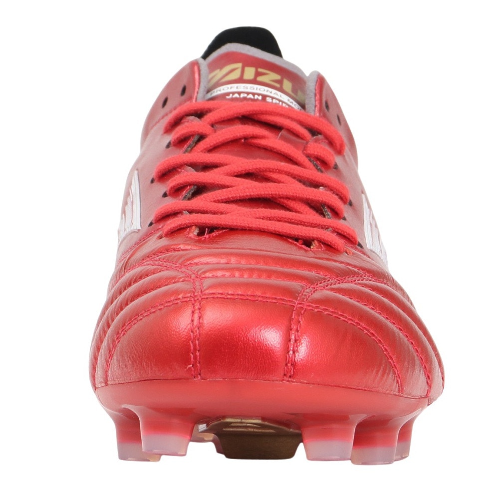 ミズノ（MIZUNO）（メンズ、レディース）サッカースパイク 天然芝 土 人工芝グラウンド用 サッカーシューズ モレリアネオ 4 JAPAN 赤 お一人様一点まで P1GA253060