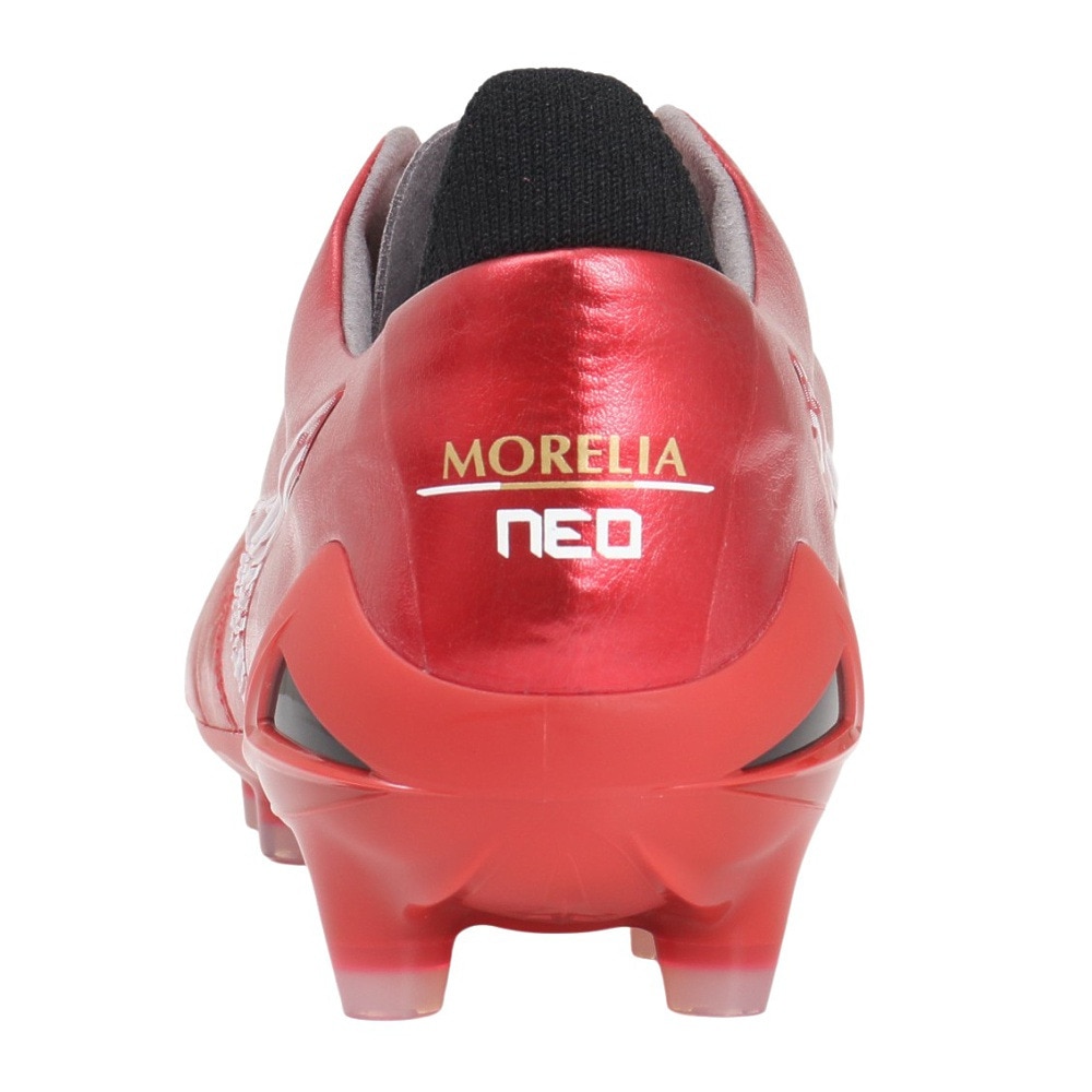 ミズノ（MIZUNO）（メンズ、レディース）サッカースパイク 天然芝 土 人工芝グラウンド用 サッカーシューズ モレリアネオ 4 JAPAN 赤 お一人様一点まで P1GA253060