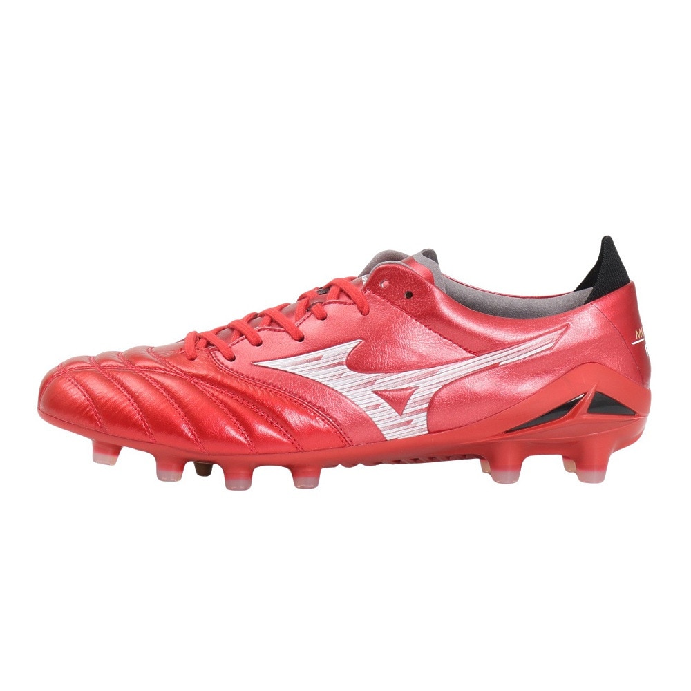 ミズノ（MIZUNO）（メンズ、レディース）サッカースパイク 天然芝 土 人工芝グラウンド用 サッカーシューズ モレリアネオ 4 JAPAN 赤 お一人様一点まで P1GA253060