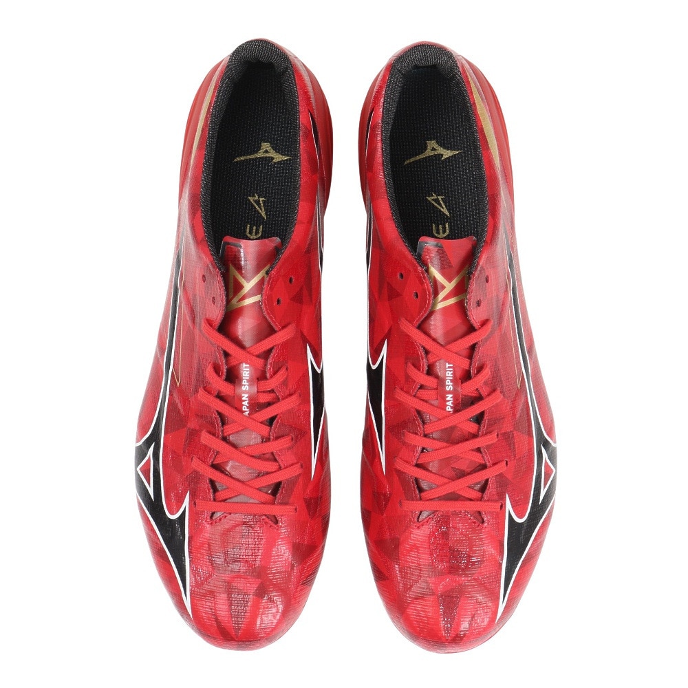 ミズノ（MIZUNO）（メンズ、レディース）サッカースパイク 天然芝 土 人工芝のグラウンド用 サッカーシューズ ミズノアルファ2 JAPAN P1GA256060