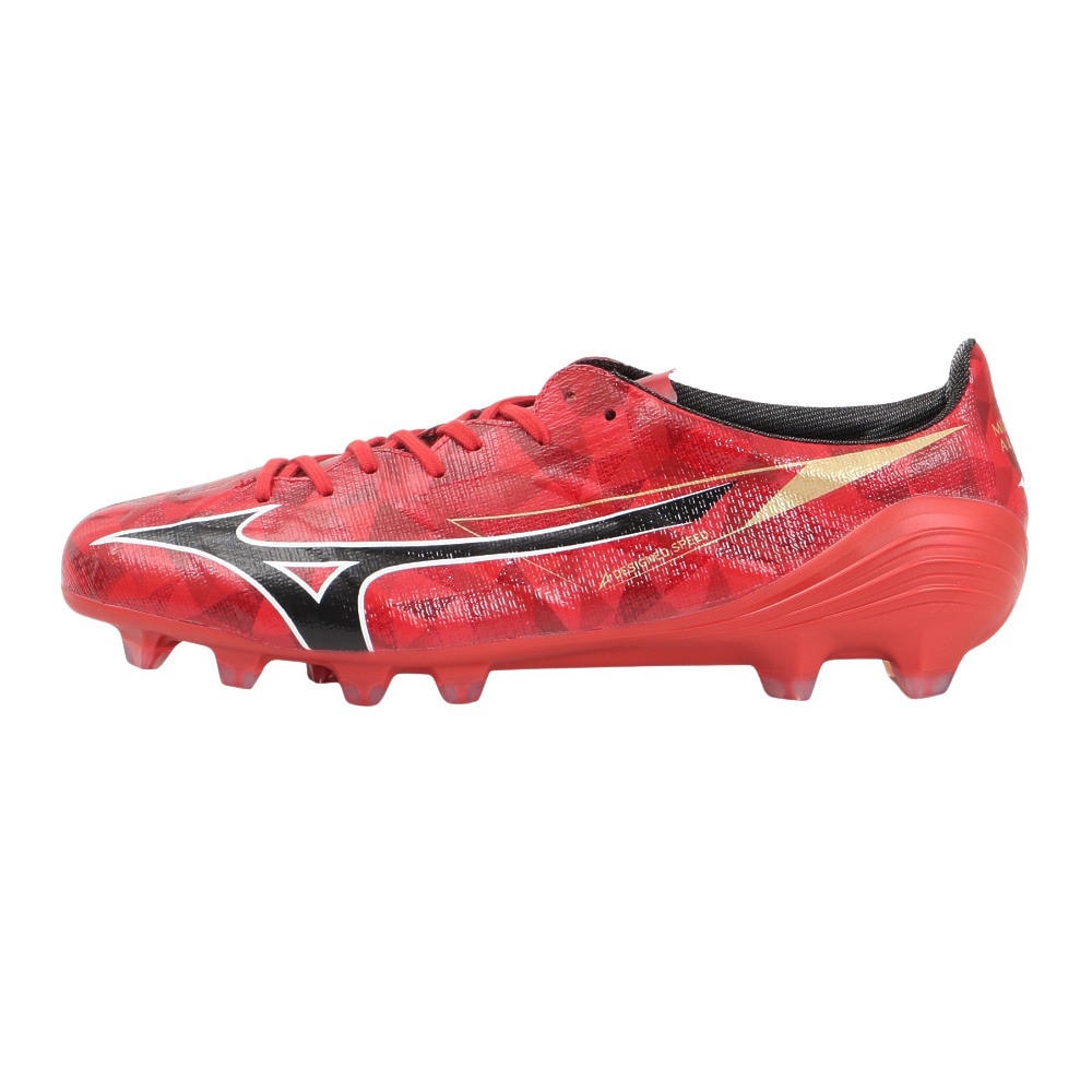 ミズノ（MIZUNO）（メンズ、レディース）サッカースパイク 天然芝 土 人工芝のグラウンド用 サッカーシューズ ミズノアルファ2 JAPAN P1GA256060