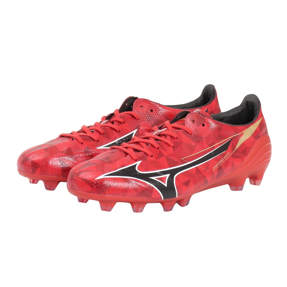 ミズノ（MIZUNO）（メンズ、レディース）サッカースパイク 天然芝 土 人工芝のグラウンド用 サッカーシューズ ミズノアルファ2 JAPAN P1GA256060