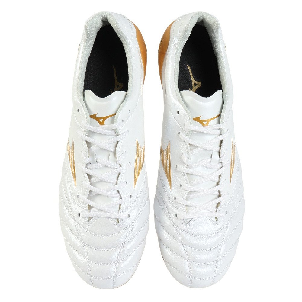 Mizuno サッカーシューズ ベージュ/ホワイト ミズノ（MIZUNO）（メンズ、レディース）サッカースパイク 天然芝／土