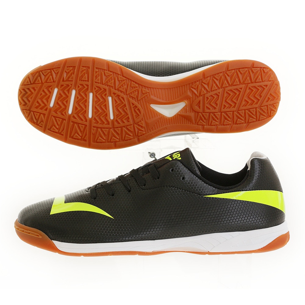 【多少の傷汚れありの為大奉仕】サッカーインドアトレーニングシューズ LUCIEN IN 745D7SY5334 BLK サッカーシューズ