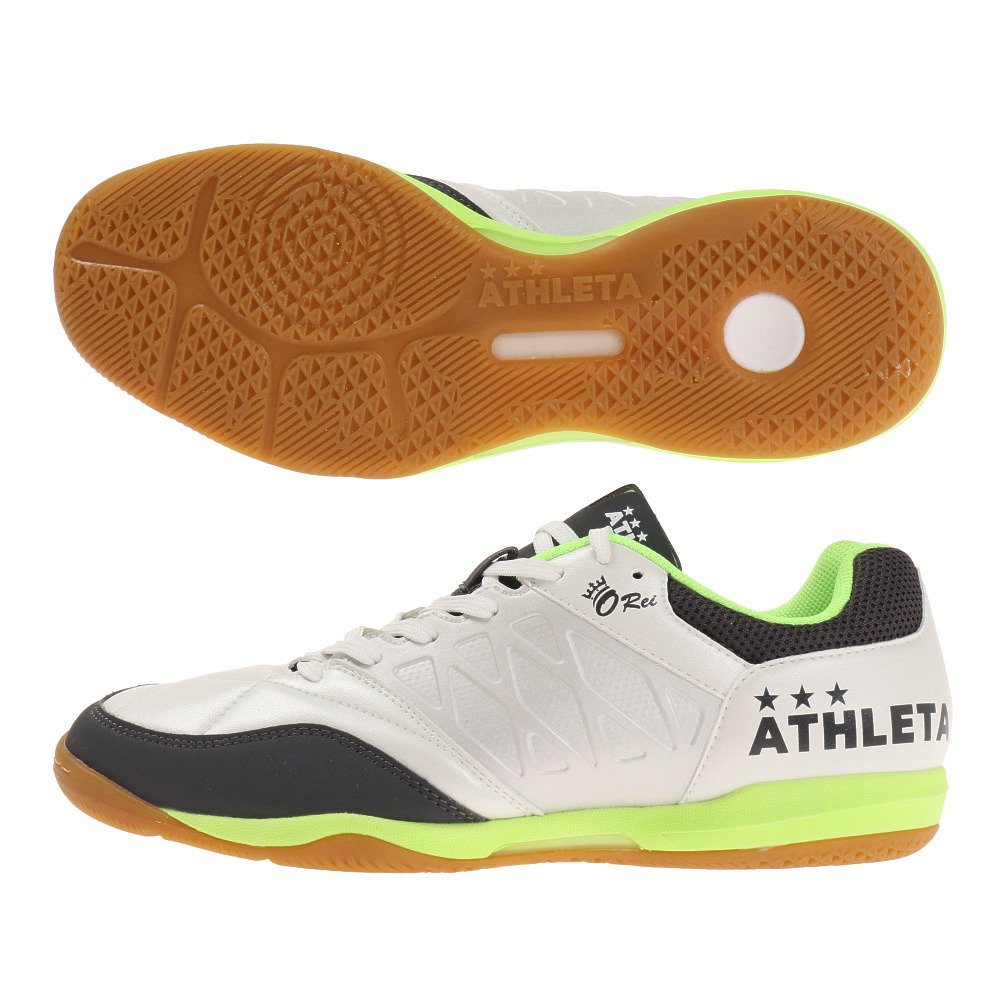 サッカーインドアトレーニングシューズ サッカーシューズ 屋内 室内 フットサルo Reit008 Whtxgrn アスレタ スーパースポーツゼビオ
