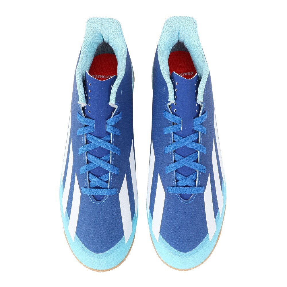 アディダス（adidas）（メンズ）サッカーインドアトレーニングシューズ 屋内 室内 エックス クレイジーファスト.4 IN IE1585