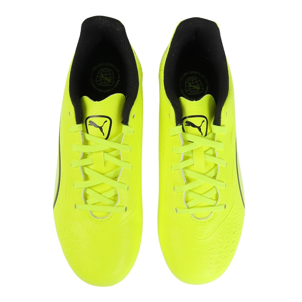 プーマ（PUMA）（キッズ）ジュニアサッカースパイク ハードグラウンド用 プーマキングマッチ プラス ミッド 10757404