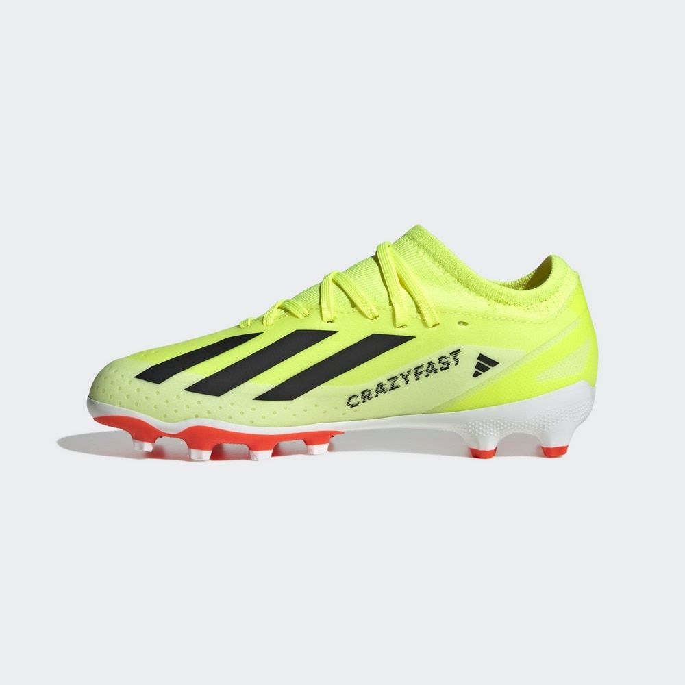 アディダス（adidas）（キッズ）ジュニアサッカースパイク 土 天然芝 人工芝用 サッカーシューズ エックス クレイジーファスト LEAGUE HG/AG IF0683