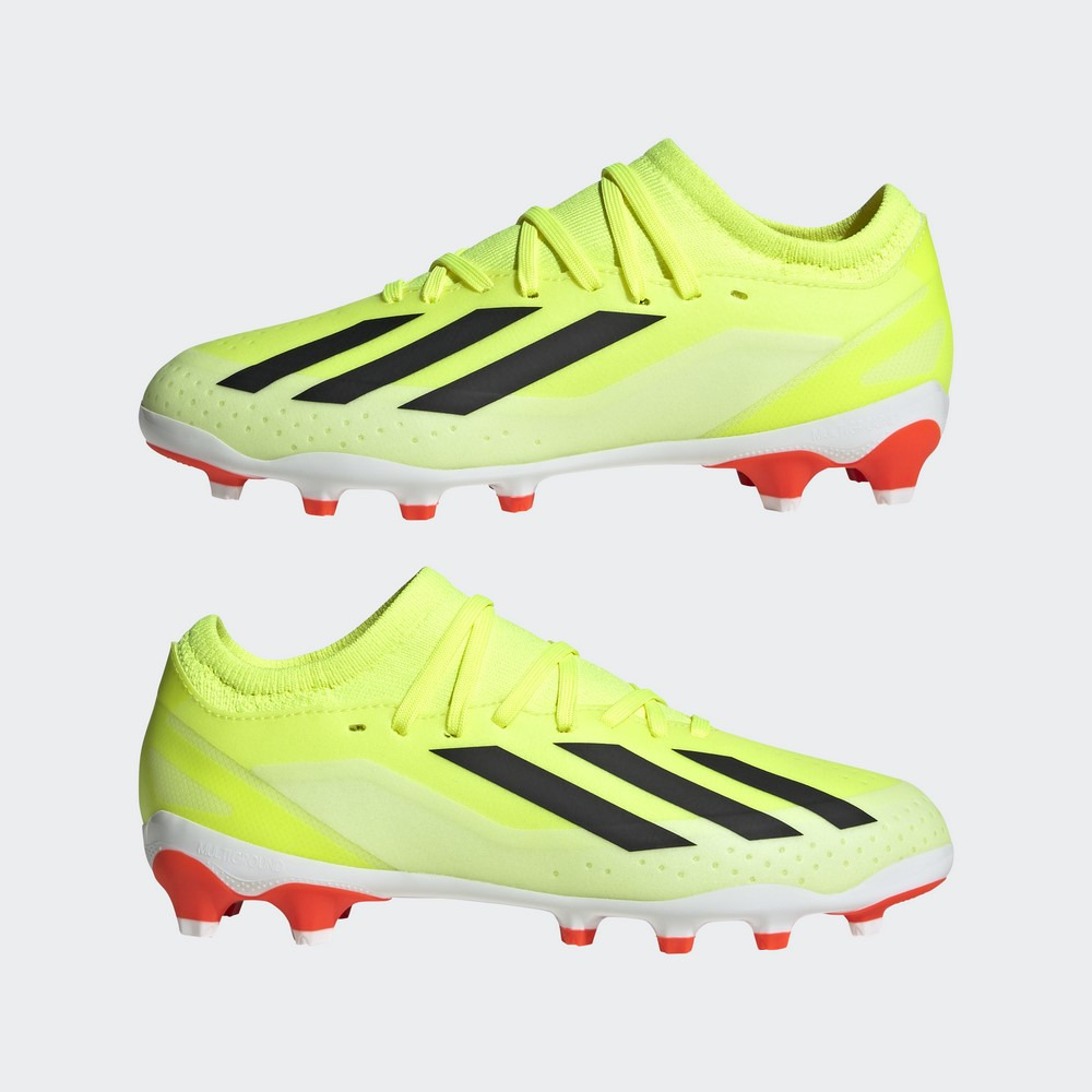 アディダス（adidas）（キッズ）ジュニアサッカースパイク 土 天然芝 人工芝用 サッカーシューズ エックス クレイジーファスト LEAGUE HG/AG IF0683