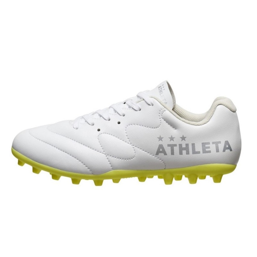 アスレタ（ATHLETA）（キッズ）ジュニアサッカースパイク 天然芝・人工芝・土グラウンド用 サッカーシューズ ジェネMG 10022J WHT