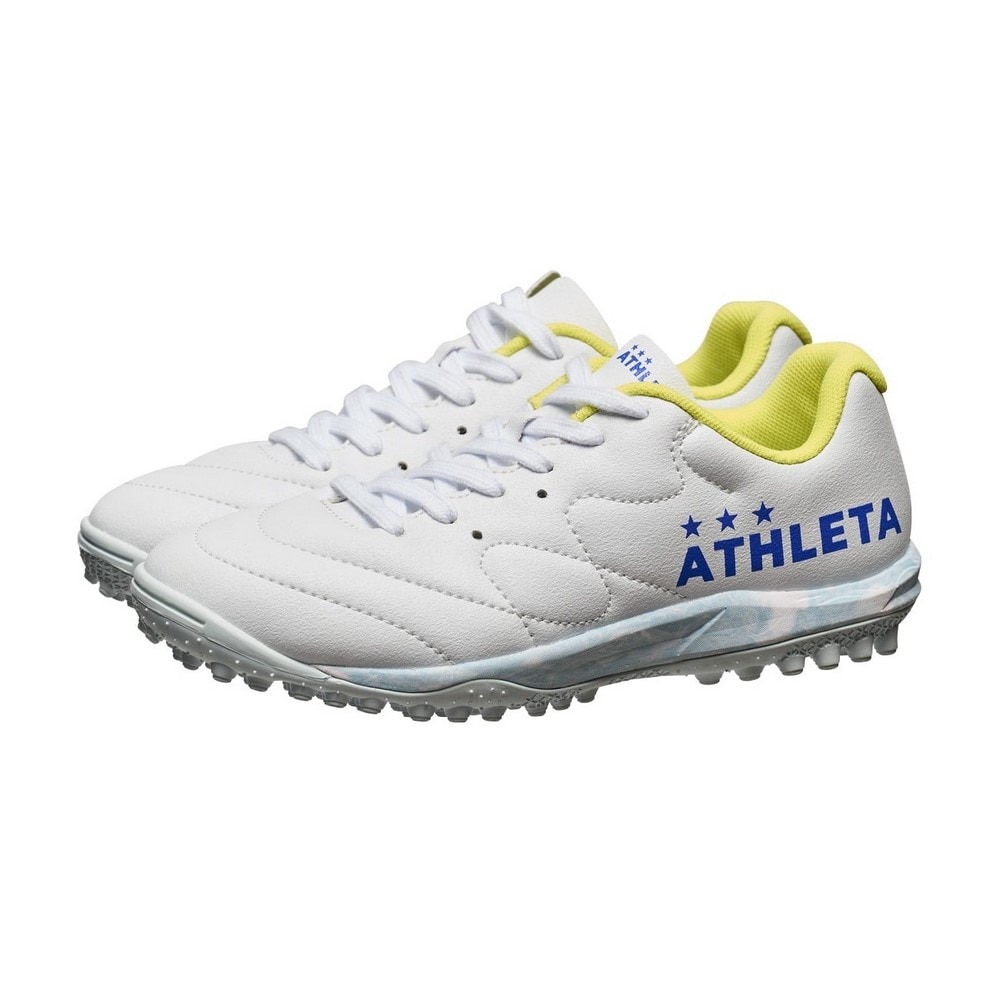 アスレタ（ATHLETA）（キッズ）ジュニアサッカースパイク 人工芝・土グラウンド用 サッカーシューズ ジェネMT 12014J WHT
