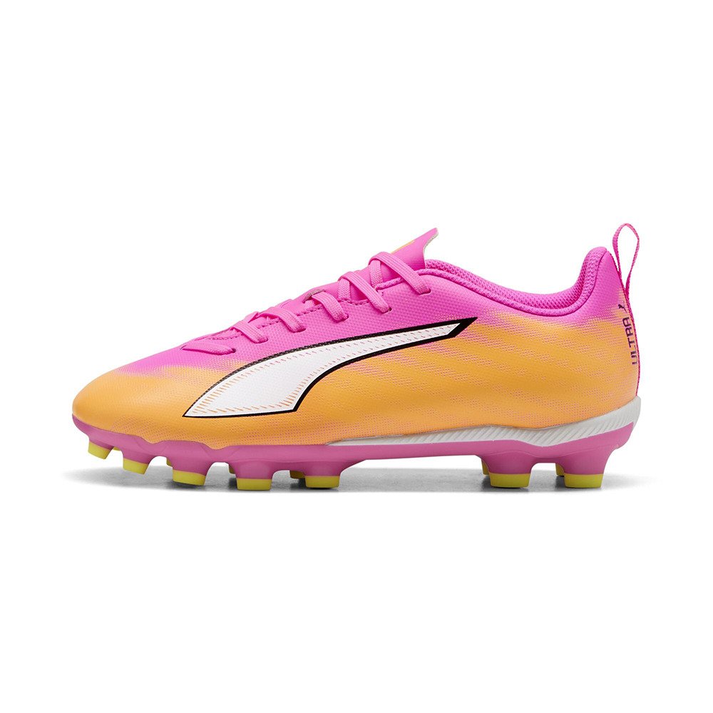 プーマウルトラサッカーシューズ スパイク イエロー/ピンク　天然芝／人工芝 プーマ（PUMA）（キッズ）ジュニアサッカースパイク 人工芝/ハード