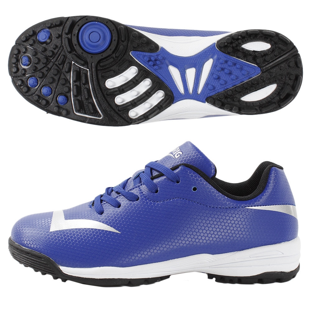 【多少の傷汚れありの為大奉仕】ジュニアサッカートレーニングシューズ LUCIEN TF 746D8SY0055BLU