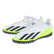 アディダス（adidas）（キッズ）ジュニアサッカートレーニングシューズ エックス クレイジーファスト.4 H&L TF J ターフ用 IE1592