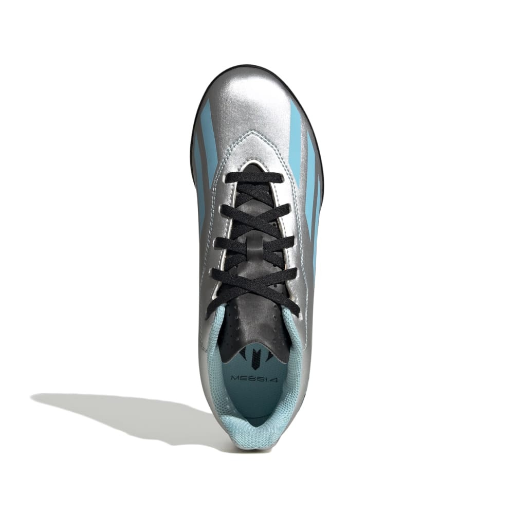 アディダス（adidas）（キッズ）ジュニアサッカートレーニングシューズ ターフグラウンド用 エックス クレイジーファスト メッシ MESSI.4 J IE4068