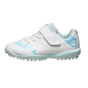 (キッズ)ジュニアサッカートレーニングシューズ 人工芝・土グラウンド用 ATHLETA Jr.VC 21012J WHTxSAX