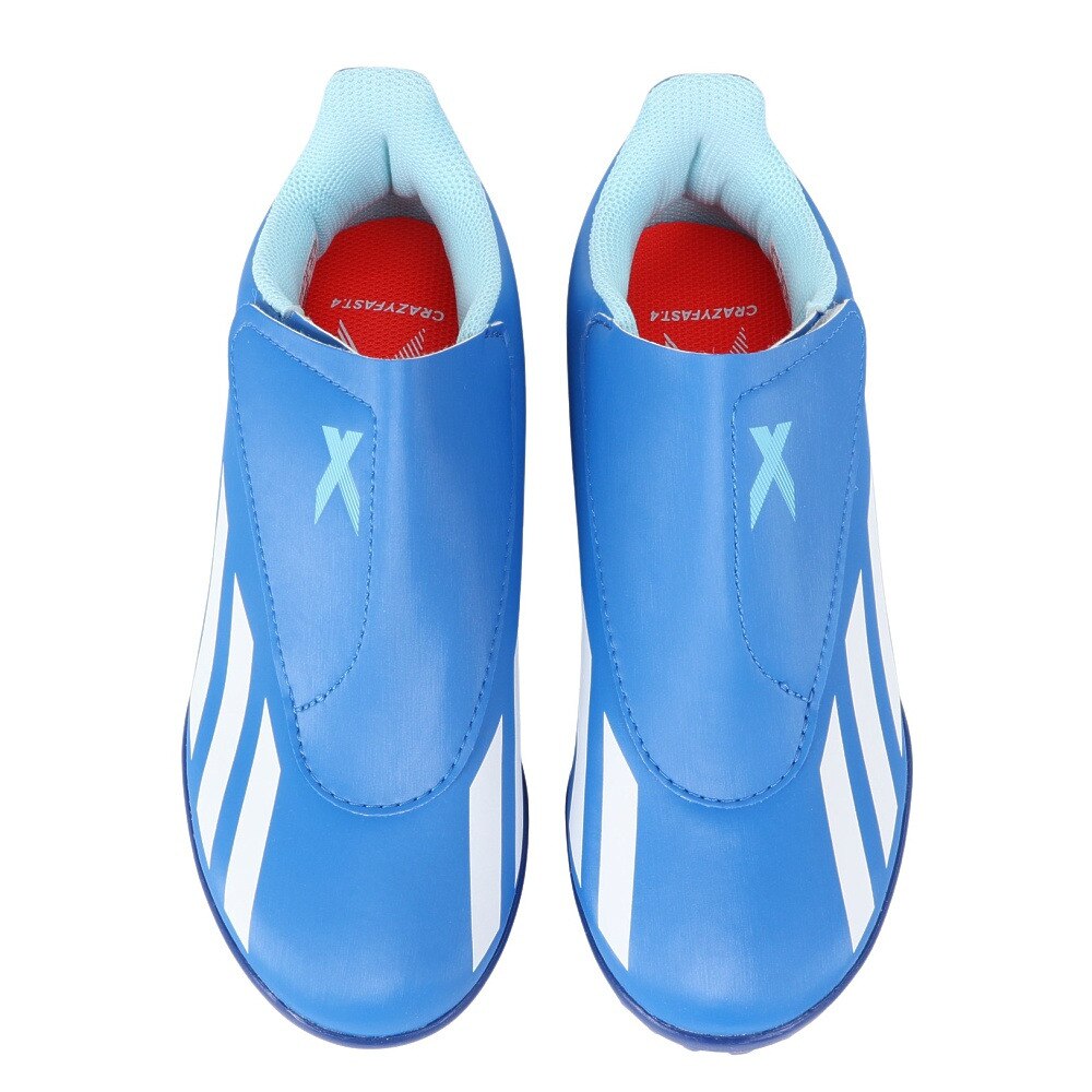 アディダス（adidas）（キッズ）ジュニアサッカートレーニングシューズ ターフグラウンド 芝用 エックス クレイジーファスト.4 H&L IE4061