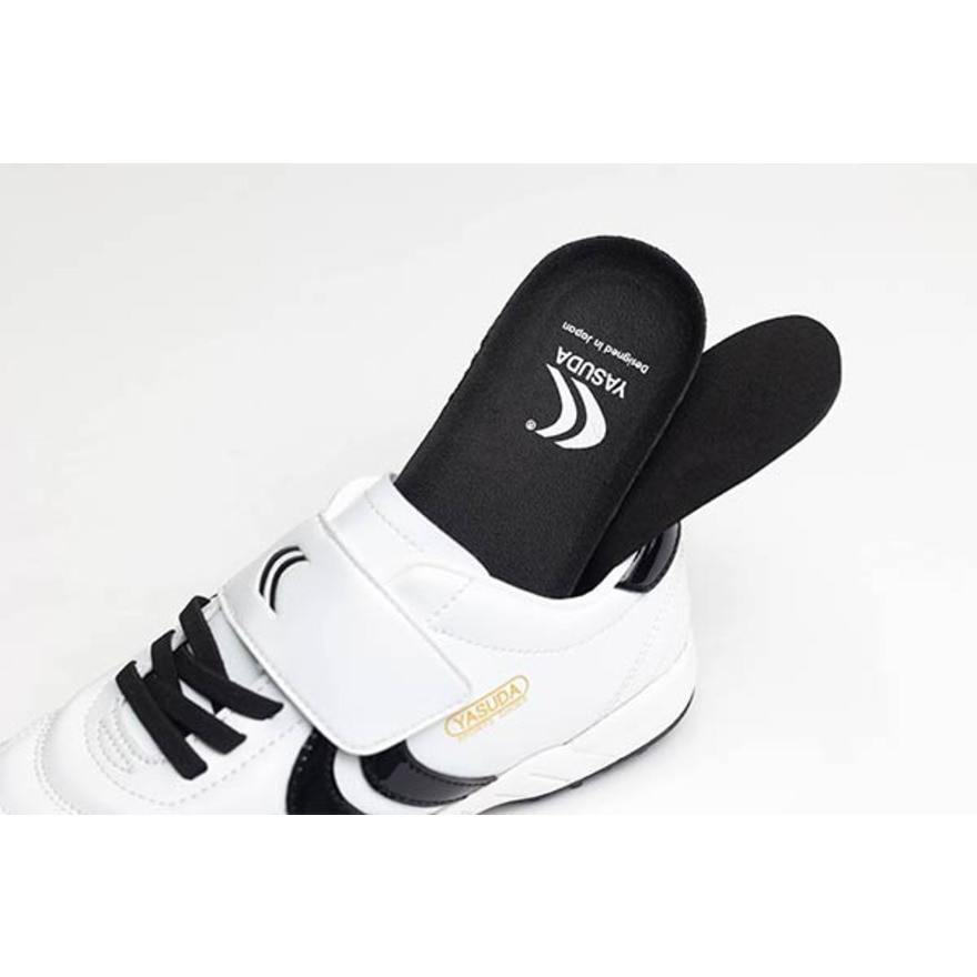 ヤスダ（YASUDA）（キッズ）ジュニアサッカートレーニングシューズ Ligaresta TF Kids YSD-S25KID.005 WHT