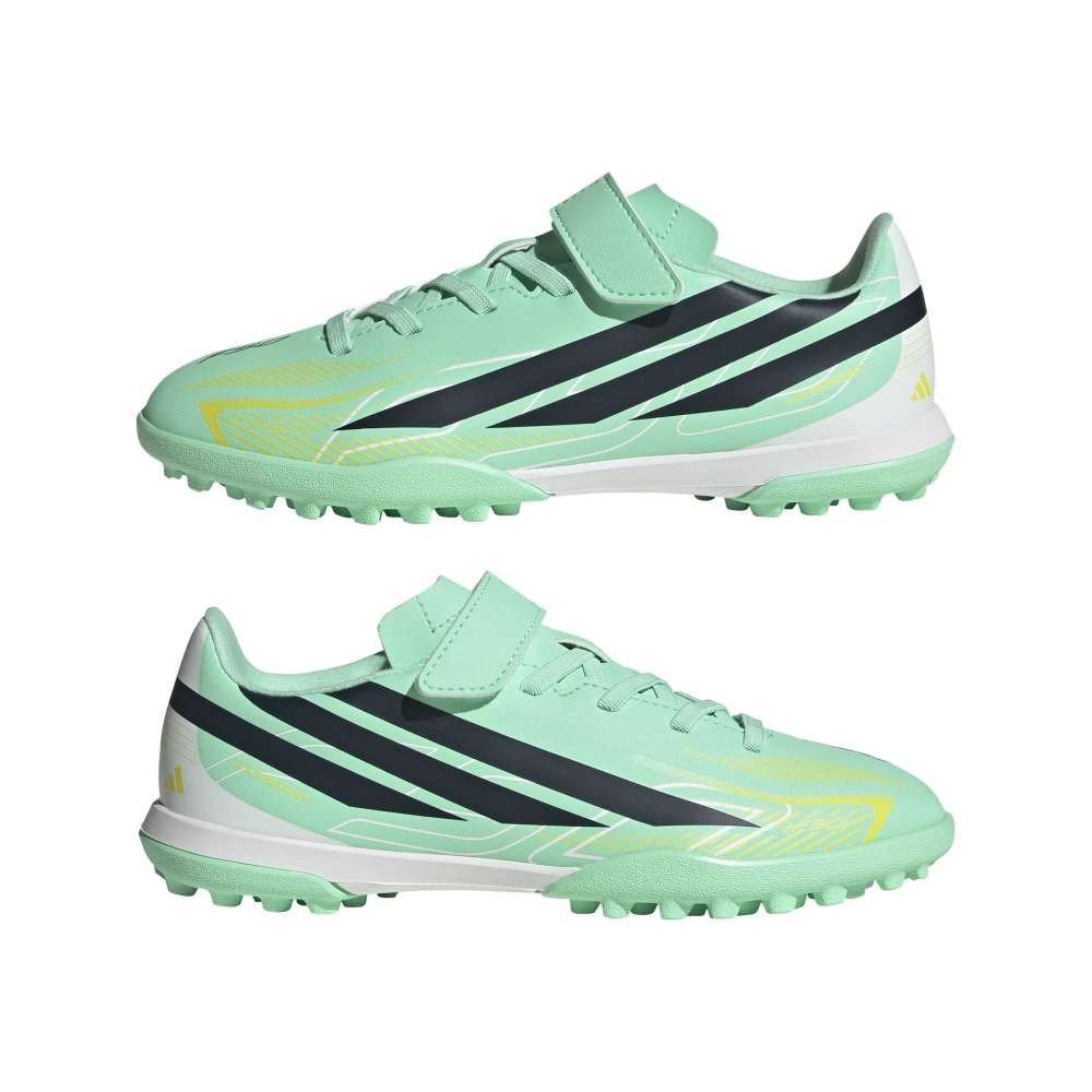 アディダス（adidas）（キッズ）【先行予約商品】 ジュニアサッカートレーニングシューズ F50 ハイパーファスト CLUB フック&ループ TF ONP14-KK1338 
