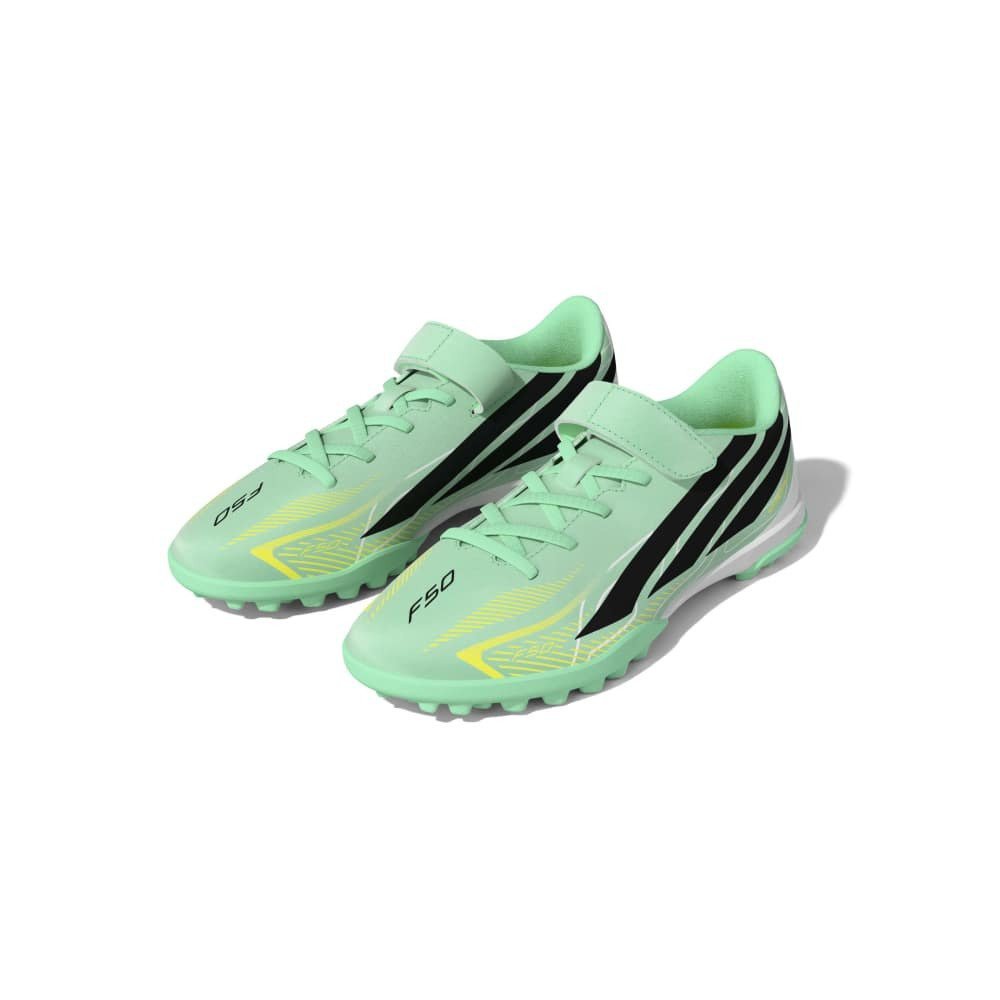 アディダス（adidas）（キッズ）【先行予約商品】 ジュニアサッカートレーニングシューズ F50 ハイパーファスト CLUB フック&ループ TF ONP14-KK1338 