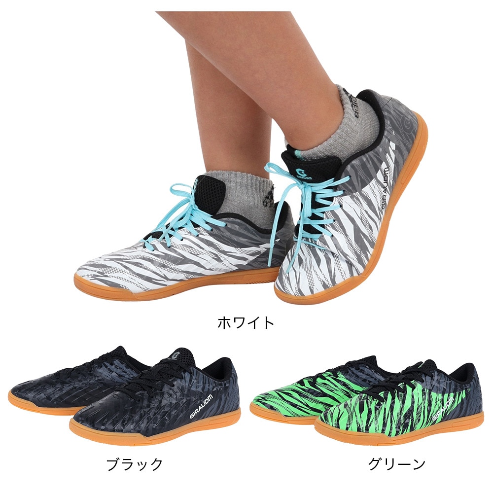 ジローム（GIRAUDM）（キッズ）サッカーインドアトレーニングシューズ 屋内 屋内 PROGRESS IN JR LA SH3S0002-SC746-GRCDL BLK