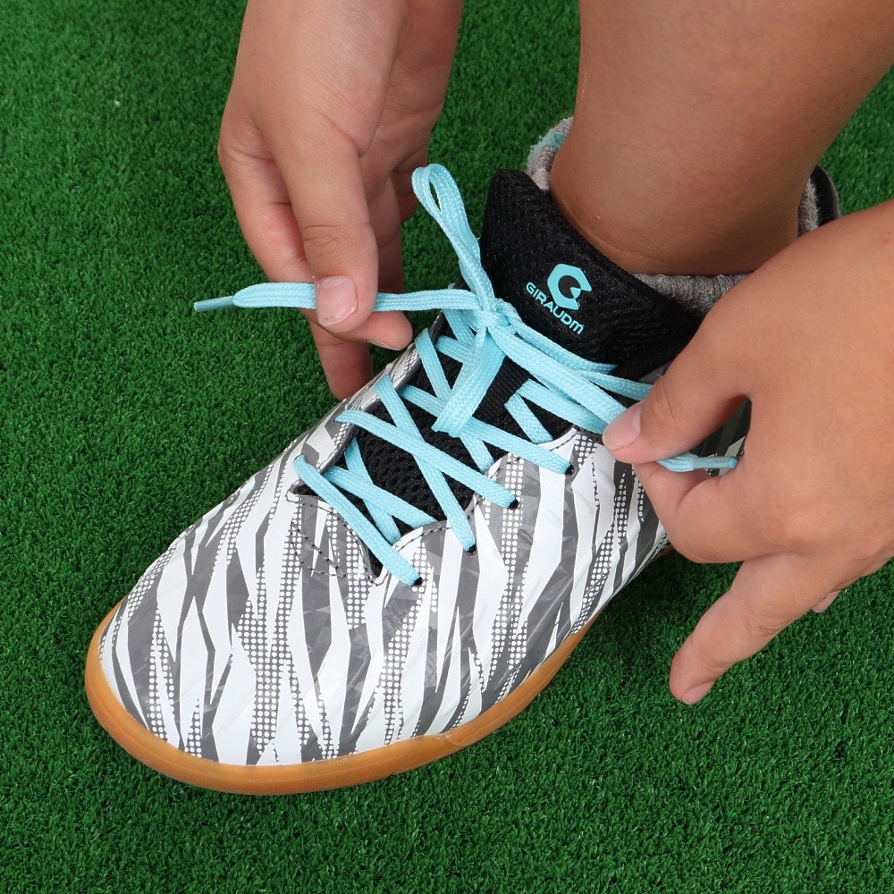 ジローム（GIRAUDM）（キッズ）サッカーインドアトレーニングシューズ 屋内 室内 PROGRESS IN JR LA SH3S0002-SC746-GRCDL WHT