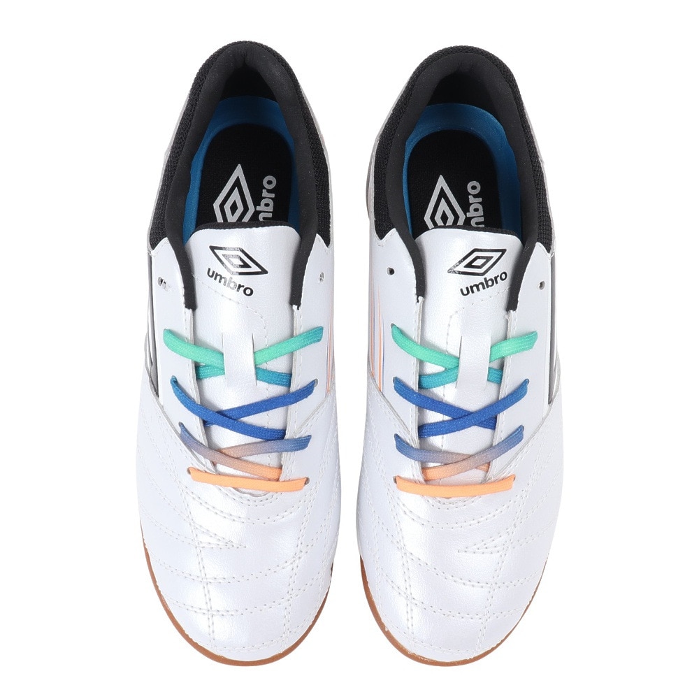 アンブロ（UMBRO）（キッズ）ジュニアサッカーインドアトレーニングシューズ 屋内 室内 アクセレイターTR JR ワイド IN UF4FCST3J WHBK