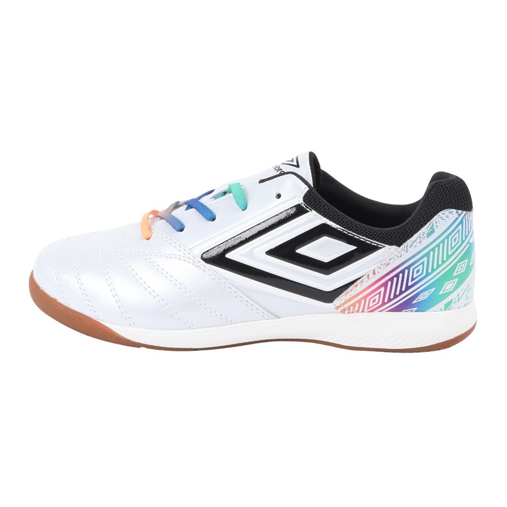 アンブロ（UMBRO）（キッズ）ジュニアサッカーインドアトレーニングシューズ 屋内 室内 アクセレイターTR JR ワイド IN UF4FCST3J WHBK