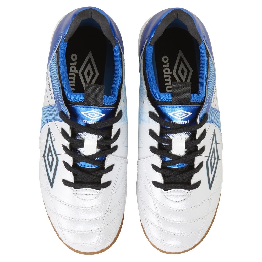 アンブロ（UMBRO）（キッズ）【新商品】ジュニアサッカーインドアトレーニングシューズ 屋内 室内 アクセレイター TR JR ワイド IN UF5SFCF1J WHBL