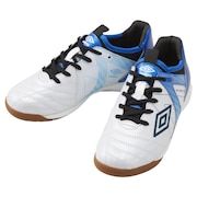 (キッズ)【新商品】ジュニアサッカーインドアトレーニングシューズ 屋内 室内 アクセレイター TR JR ワイド IN UF5SFCF1J WHBL