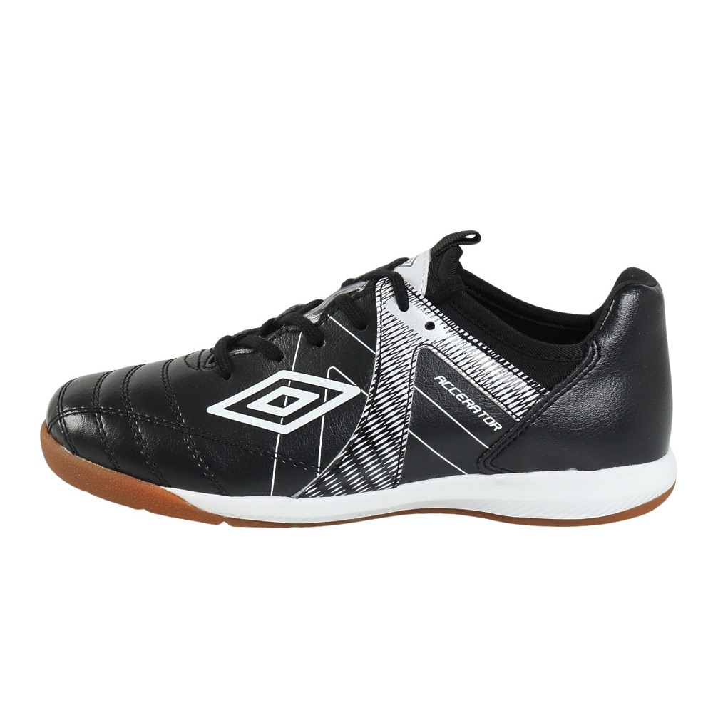 アンブロ（UMBRO）（キッズ）ジュニアサッカーインドアトレーニングシューズ 屋内 室内 アクセレイタ－ TR JR WIDE IN UF5SFCF2J BKWH