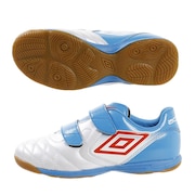 アンブロ（UMBRO）（キッズ）ジュニア フットサル インドア ACR シーテイー BL JワイドIN UU4NJB06WB ベルクロ サッカーシューズ