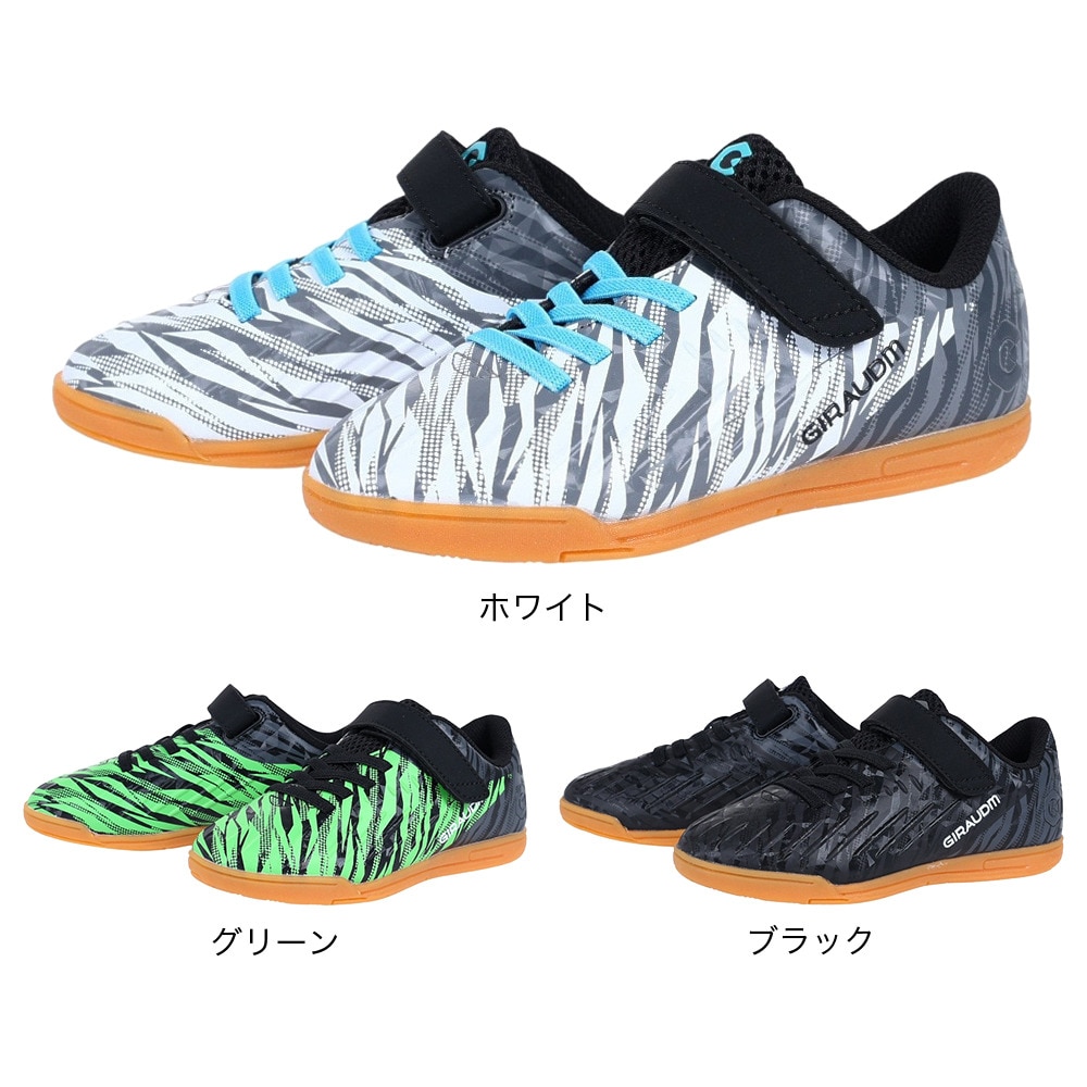 ジローム（GIRAUDM）（キッズ）サッカーインドアトレーニングシューズ 屋内 室内 PROGRESS IN JR BL SH3S0001-SC746-GRCDL BLK