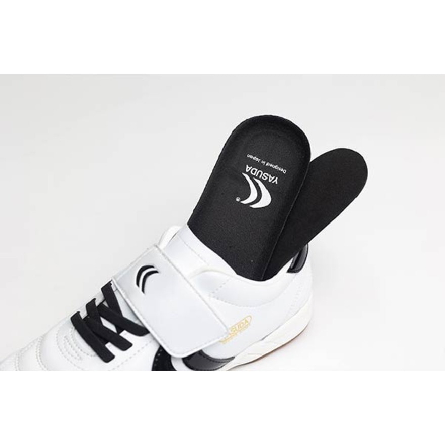 ヤスダ（YASUDA）（キッズ）ジュニアサッカーインドアトレーニングシューズ 屋内 室内 Ligaresta IN Kids YSD-S25KID.004 WHT