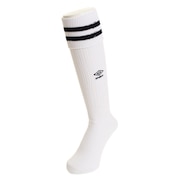 アンブロ(UMBRO)(メンズ)サッカー ソックス プラクテイス ストッキング UBS8810 WNV27 白 × ネイビー 靴下