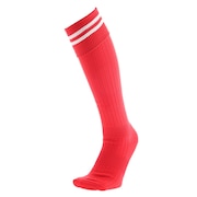 ジローム（GIRAUDM）（メンズ）サッカー ソックス ドライプラス ライン ストッキング 1足組 750GM9OK002-RED-M 赤 靴下