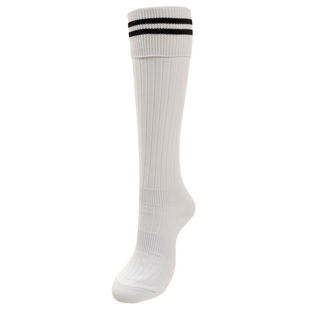 ジローム（GIRAUDM）（レディース、キッズ）サッカー ソックス ドライプラス ライン ストッキング 750GM9OK002-WHT-J 白 靴下 速乾