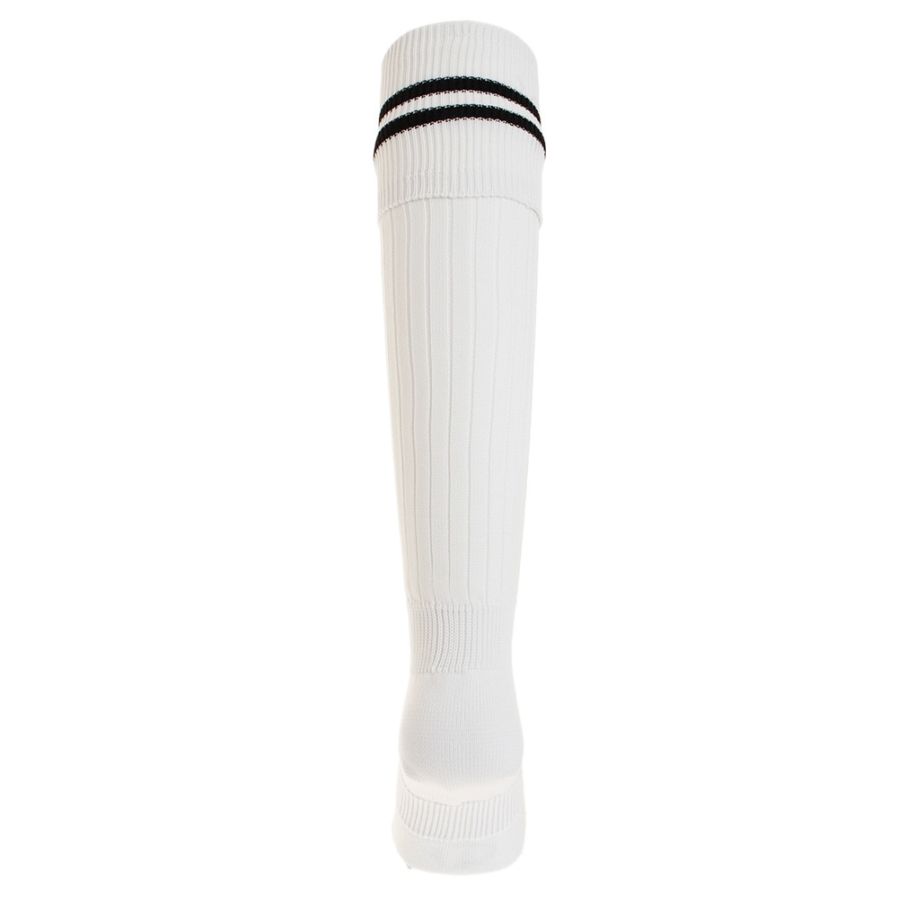 ジローム（GIRAUDM）（メンズ）サッカー ソックス ドライプラス ライン ストッキング 1足組 750GM9OK002-WHT-M 白 靴下 速乾