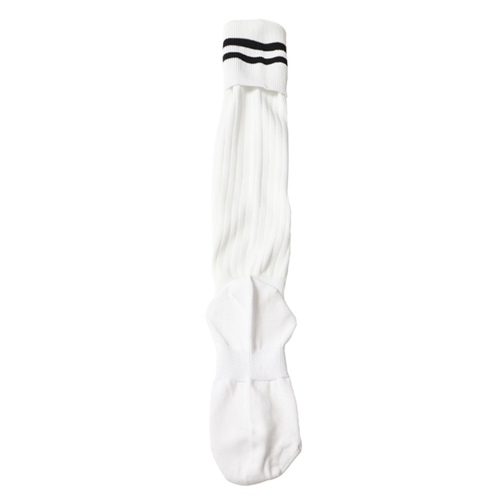 ジローム（GIRAUDM）（メンズ）サッカー ソックス ドライプラス ライン ストッキング 1足組 750GM9OK002-WHT-M 白 靴下 速乾