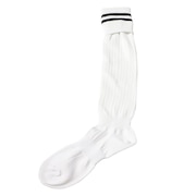 (メンズ)サッカー ソックス ドライプラス ライン ストッキング 1足組 750GM9OK002-WHT-M 白 靴下 速乾