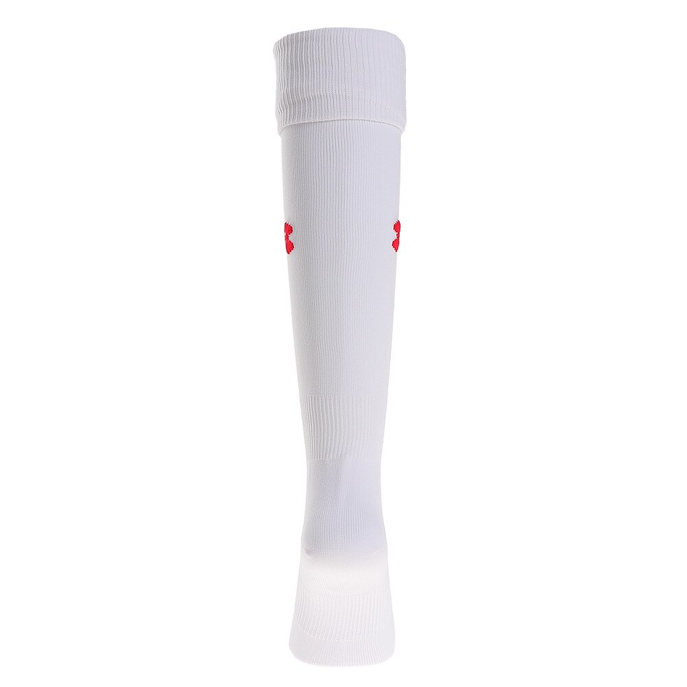 アンダーアーマー（UNDER ARMOUR）（メンズ）サッカー ソックス ソリッドソックス3 SSC3779 ストッキング メンズ ホワイト×レッド 靴下