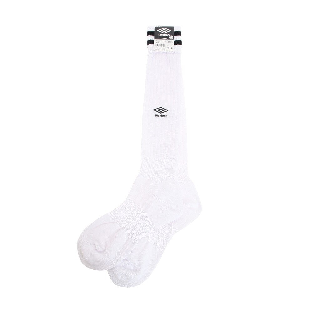 アンブロ（UMBRO） サッカー ソックス プラクテイス ストッキング UBS8810 WBK30 白 X 黒 靴下