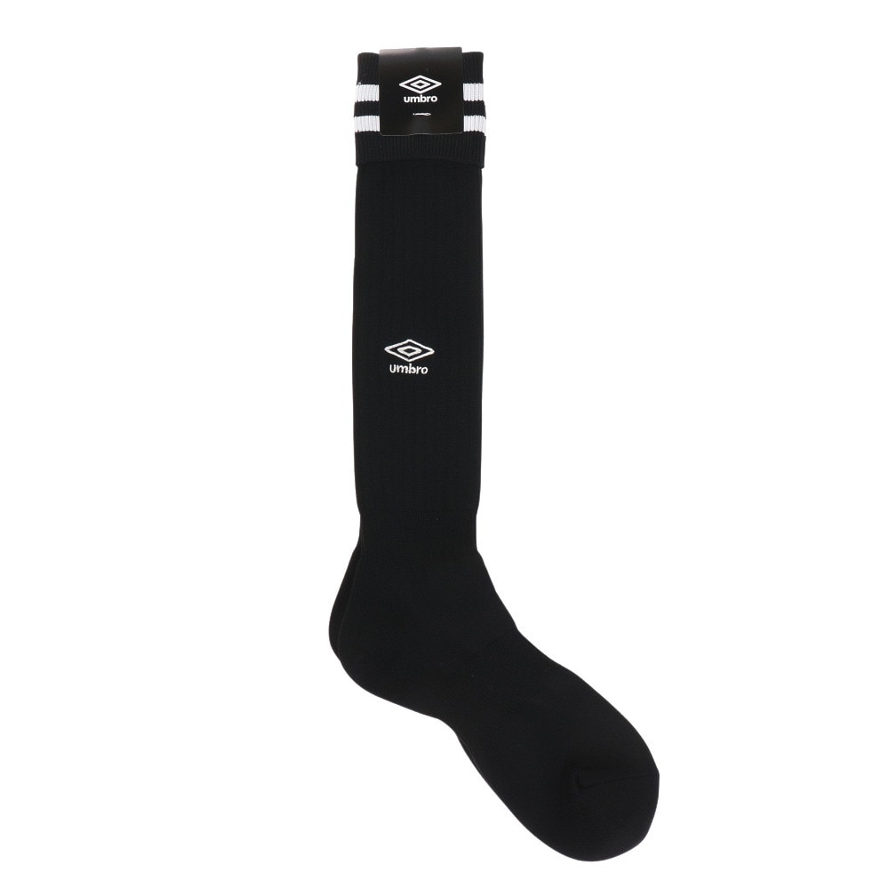 アンブロ（UMBRO）（メンズ）サッカー ソックス 靴下 ラインストッキング UAS8310 BLK27 25-27cm
