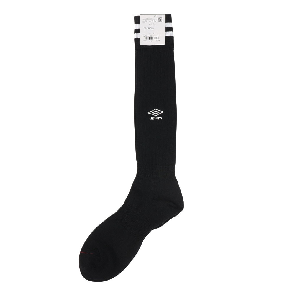 アンブロ（UMBRO）（メンズ）サッカー ソックス 靴下 ラインストッキング UAS8310 BLK30 28-30cm