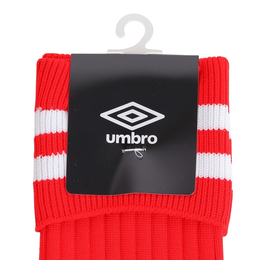 アンブロ（UMBRO）（メンズ、レディース）サッカー ソックス 靴下 ラインストッキング UAS8310 MRED24 22-24cm