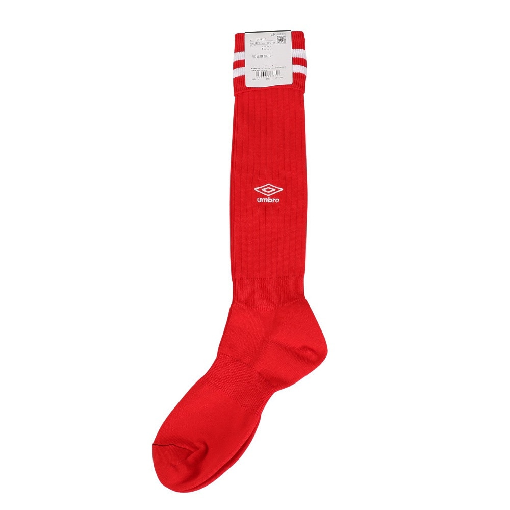 アンブロ（UMBRO）（メンズ）サッカー ソックス 靴下 ラインストッキング UAS8310 MRED27 25-27cm