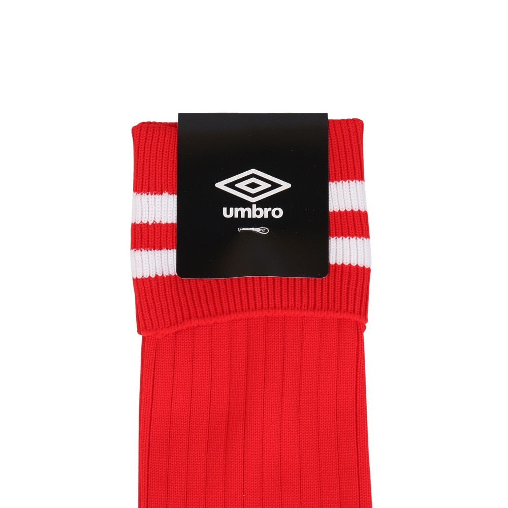 アンブロ（UMBRO）（メンズ）サッカー ソックス 靴下 ラインストッキング UAS8310 MRED27 25-27cm