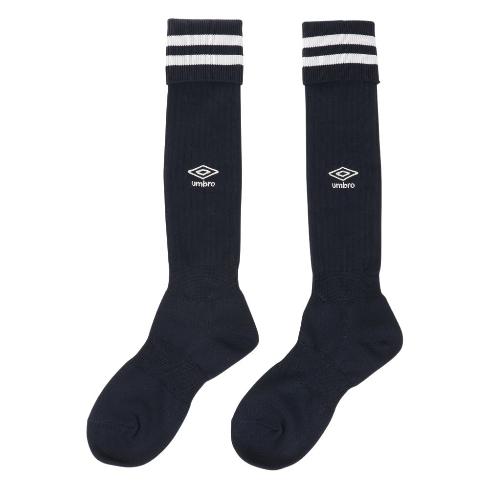 アンブロ（UMBRO）（メンズ）サッカー ソックス 靴下 ラインストッキング UAS8310 NVY24 22-24cm