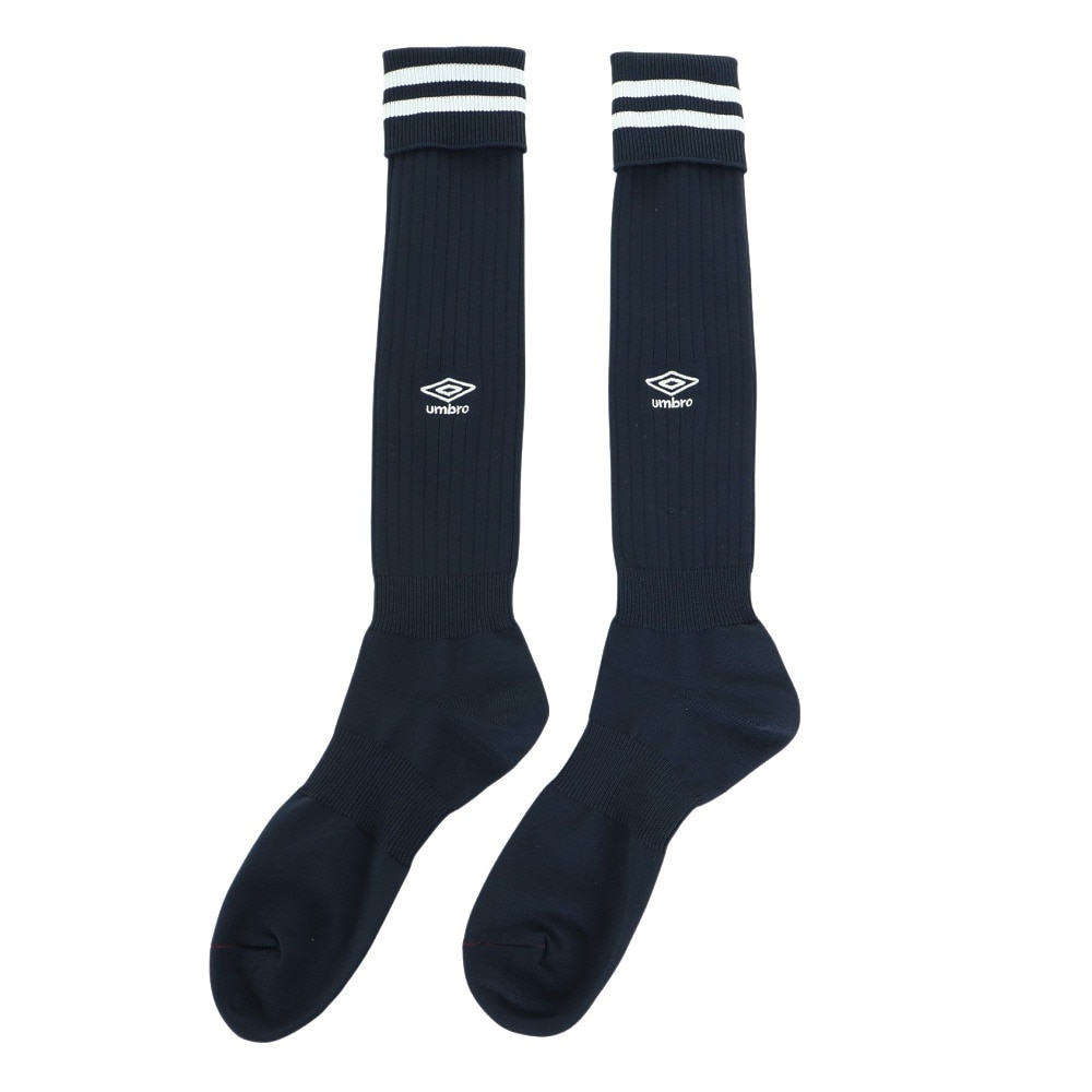 アンブロ（UMBRO）（メンズ）サッカー ソックス 靴下 ラインストッキング UAS8310 NVY30 28-30cm